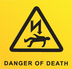 Danger of Death sign